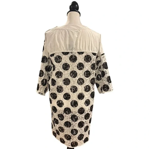 Zara White and Black Lace Detail Dress. Medium. NWT! - Picture 3 of 7